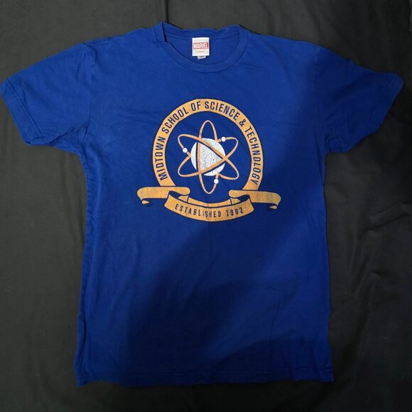 Marvel Spider-Man Midtown School of Science Royal Blue T-Shirt - Picture 1 of 3
